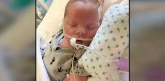 Doctors remove life support as family says farewell to newborn, but then he starts breathing –