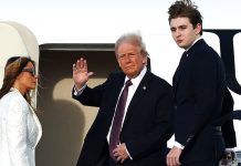 Trump’s explanation for Barron’s height after photo goes viral