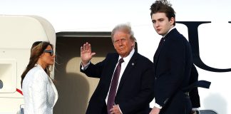 Trump’s explanation for Barron’s height after photo goes viral