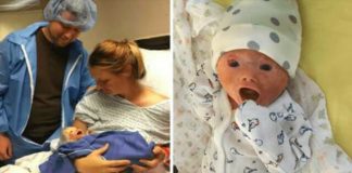 Doctors perform emergency caesarean section, then dad sees baby’s face