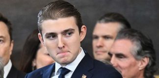 Why Barron Trump always carry a black backpack to class