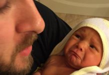 Dad posted a photo of his newborn daughter online and it saved her life