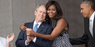 George W. Bush reveals what really happened during viral funeral interaction with Michelle Obama