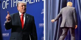 Hand signal spotted between Donald Trump and Secret Service