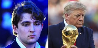 Barron Trump spotted at the FIFA World Cup Final